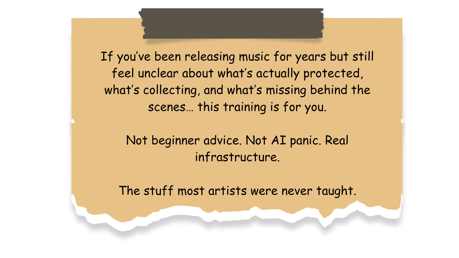 If you’ve been releasing music for years but still feel unclear about what’s actually protected, what’s collecting, and what’s missing behind the scenes... this training is for you. Not beginner adv (2)